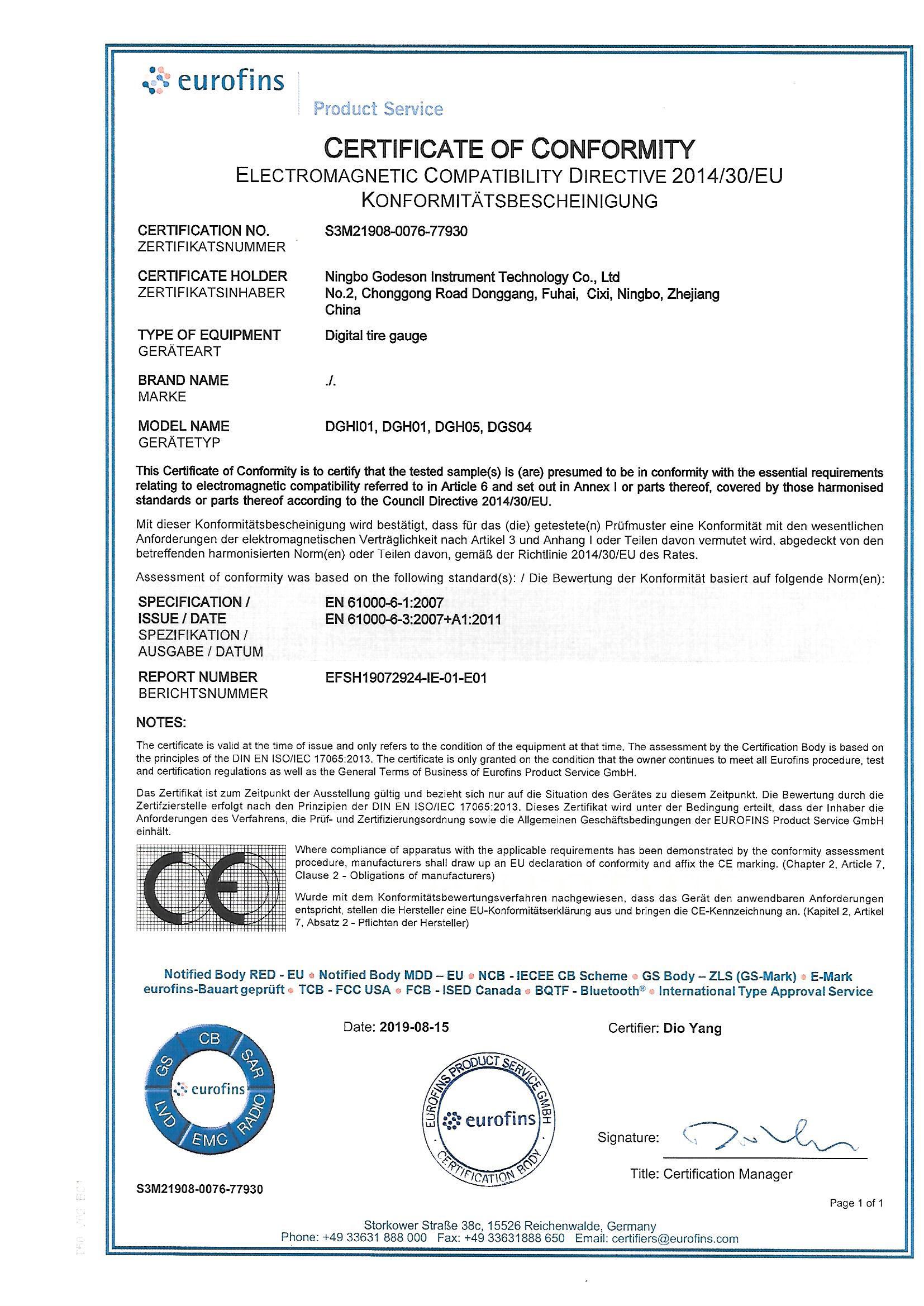 Certificate 1